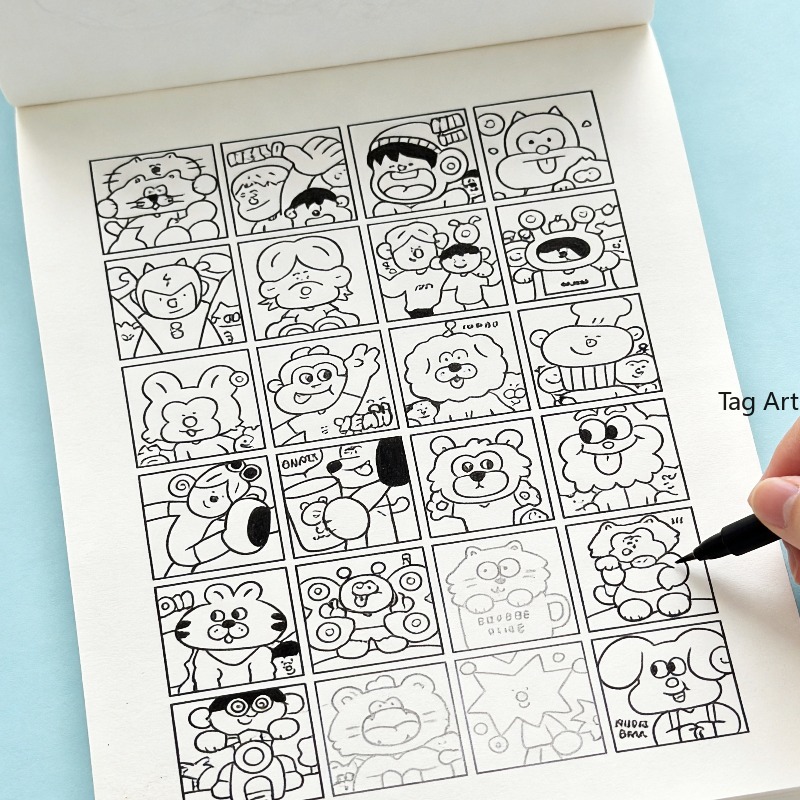 Food Snacks Coloring Book - كتاب تلوين إبداعي لتخفيف التوتر، ألبوم