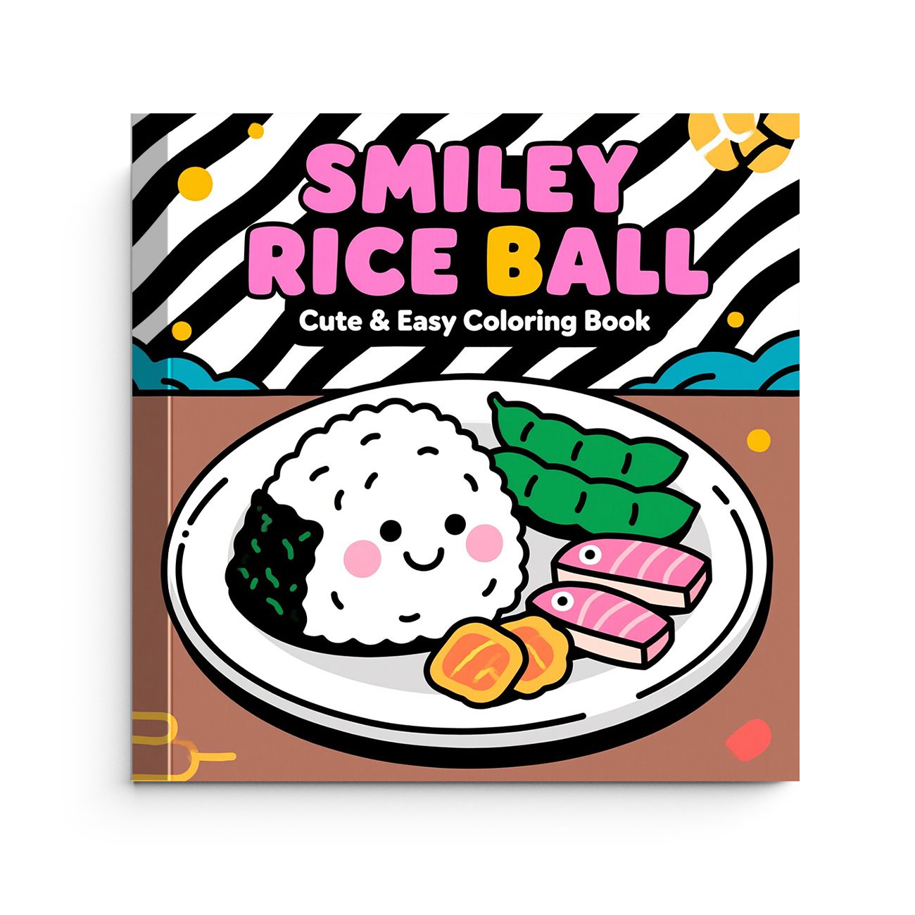 Food Snacks Coloring Book - كتاب تلوين كرات الأرز المبتسمة، صفحات