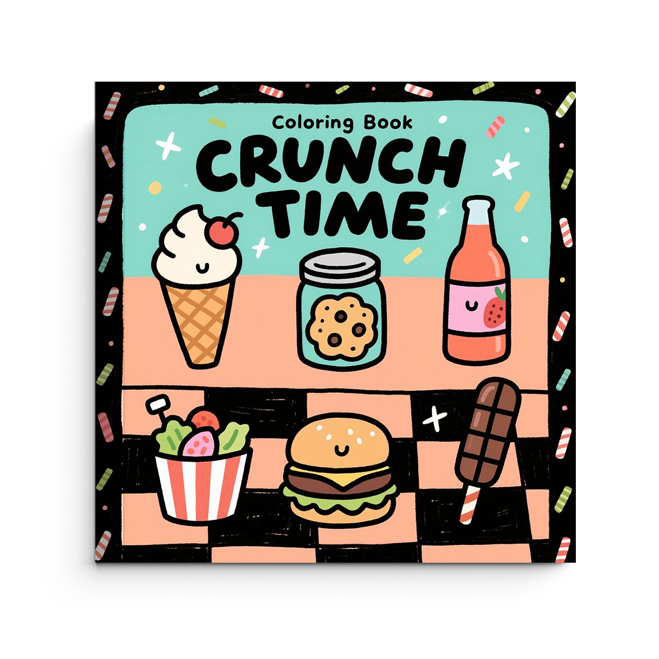 Food Snacks Coloring Book - كتاب تلوين كرانش تايم: صور لطيفة
