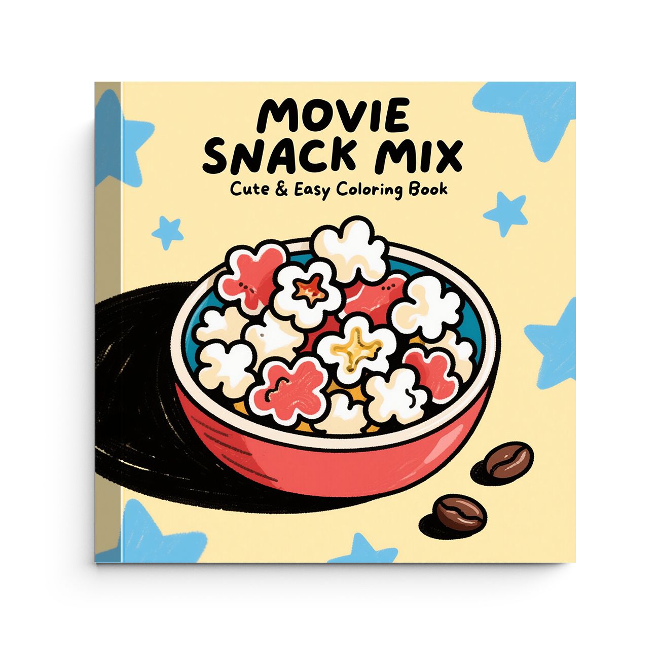 Food Snacks Coloring Book - وعاء فشار وجبات سينمائية متنوعة، كتاب