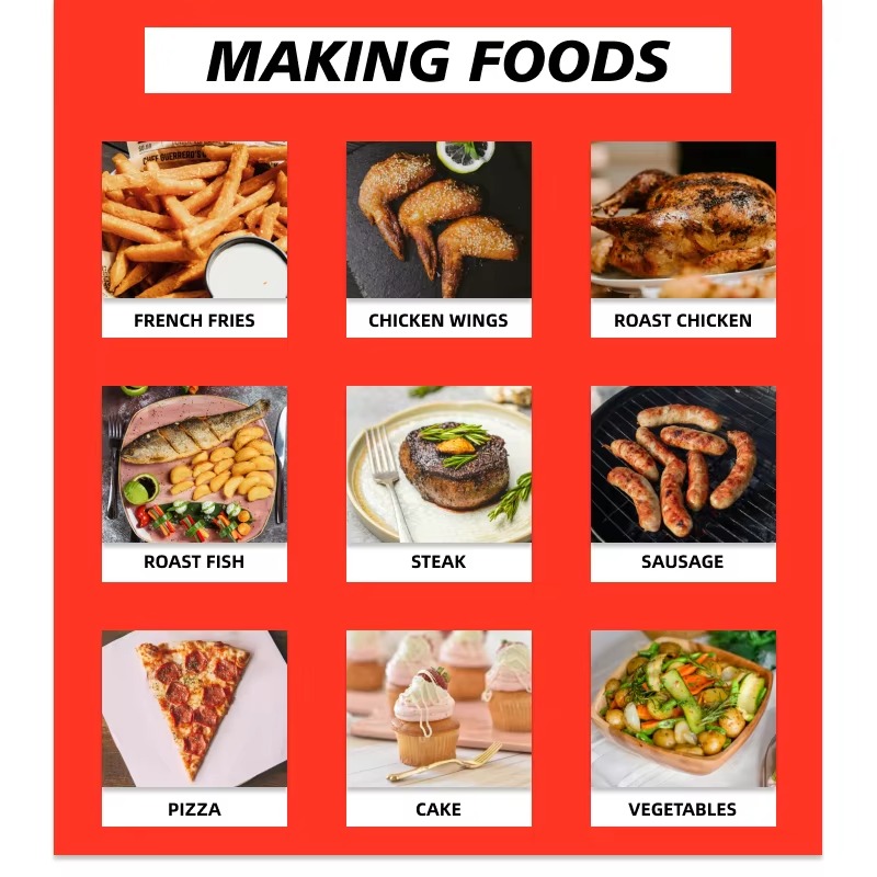 مقلاة هوائية سوداء سعة 10 لتر  - مراجعة Healthy Snacks Food وسعره