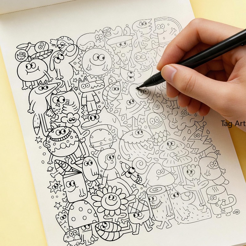 كتاب تلوين إبداعي لتخفيف التوت - مراجعة Food Snacks Coloring Book وسعره