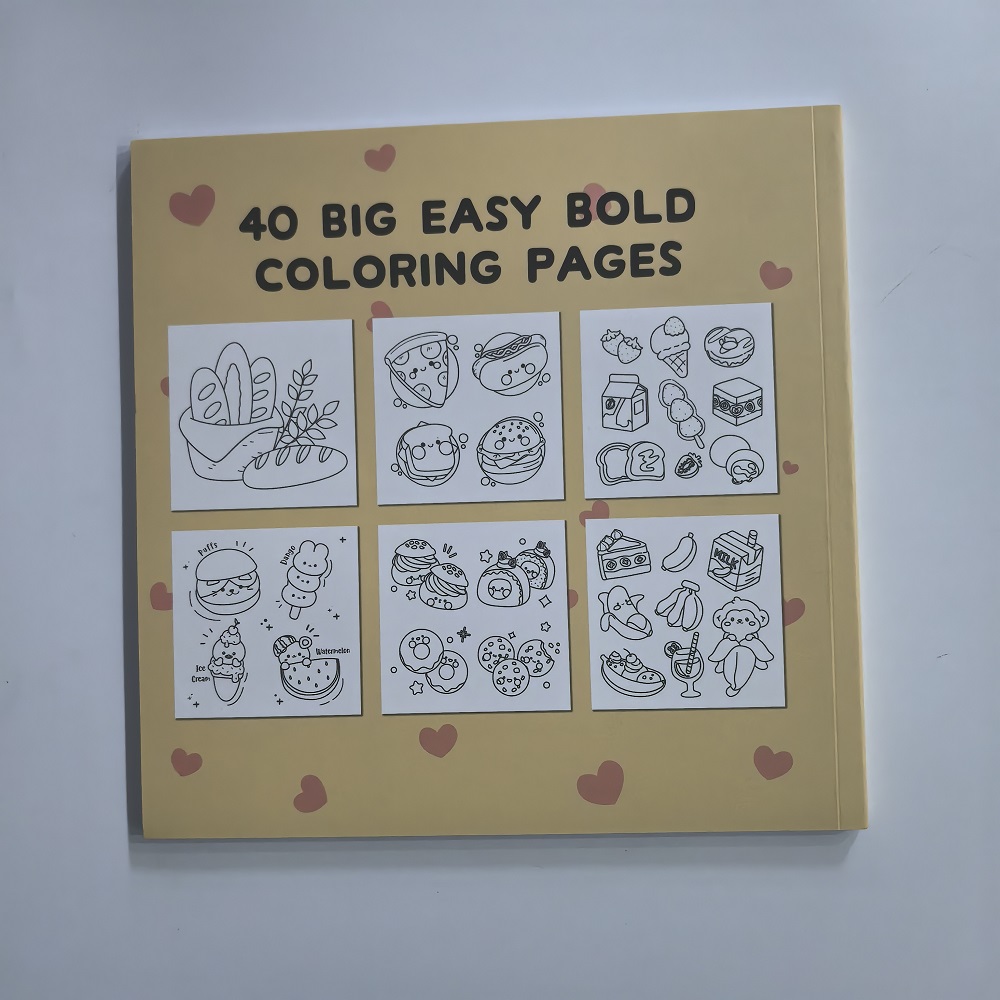كتاب تلوين سهل الجريء للمشروبا - مراجعة Food Snacks Coloring Book وسعره