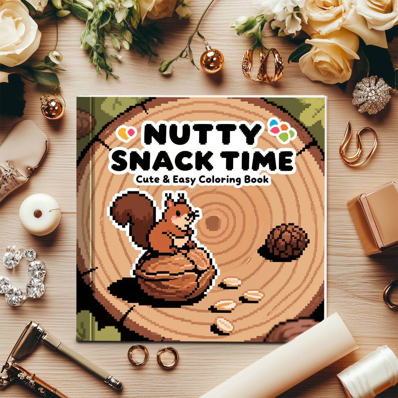 كتاب تلوين وقت وجبة المكسرات:  - مراجعة Food Snacks Coloring Book وسعره